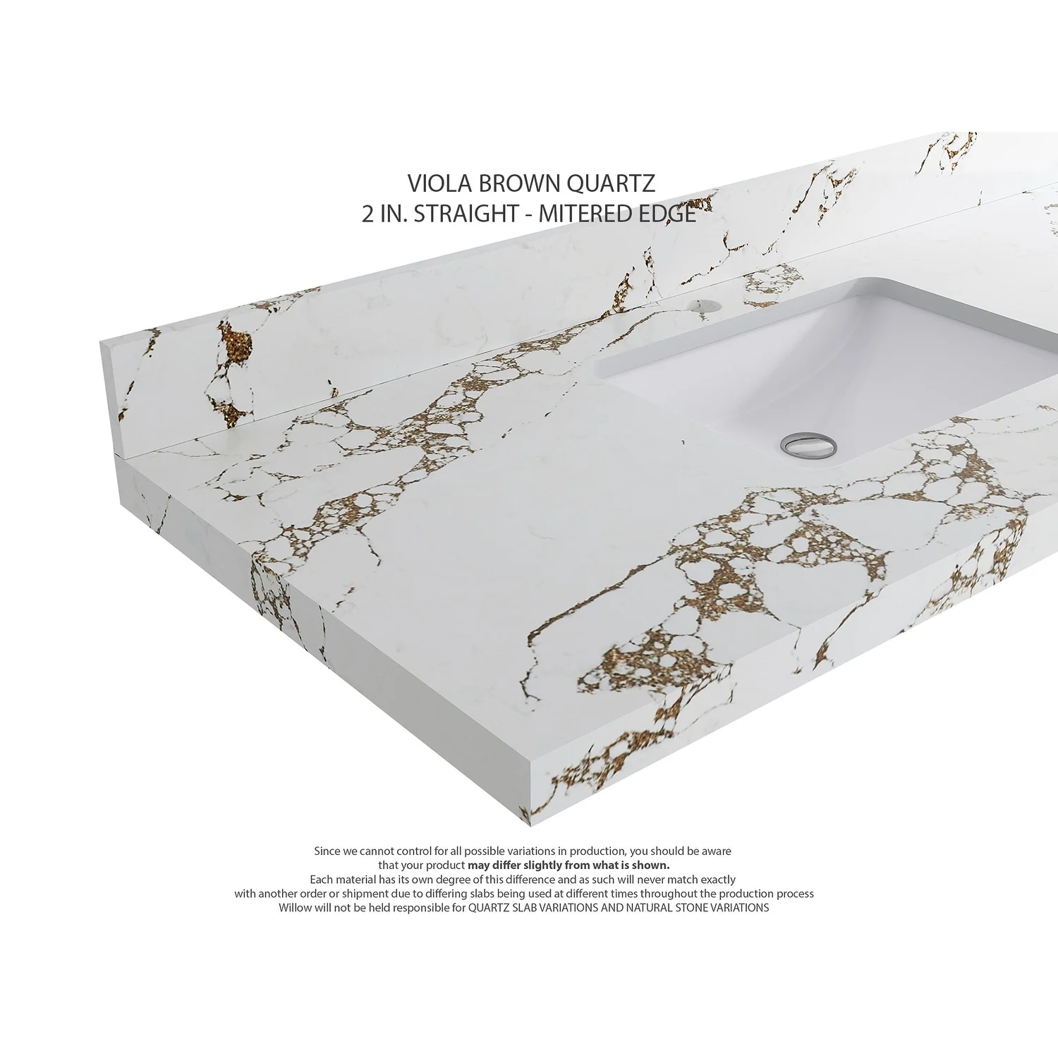 Willow Collections 36 in. W x 22 in. D Aberdeen Right Offset Sink Bathroom Vanity with Countertop