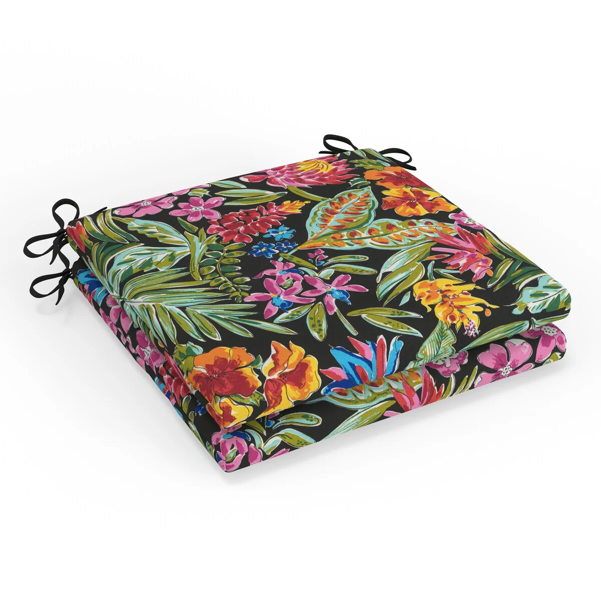 Pillow Perfect Outdoor/Indoor 100% T-Spun Polyester Seat Cushion, Weather Resistant, Fade Resistant