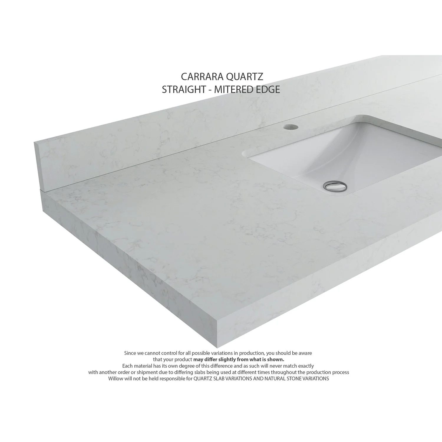 Willow Collections 42 in. W x 22 in. D Cambridge Single Sink Bathroom Vanity with Countertop