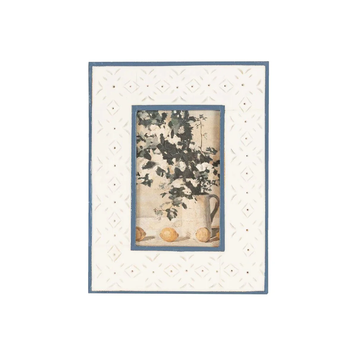 Foreside Home & Garden 4x6 Photo Resin Stamp Print Picture Frame