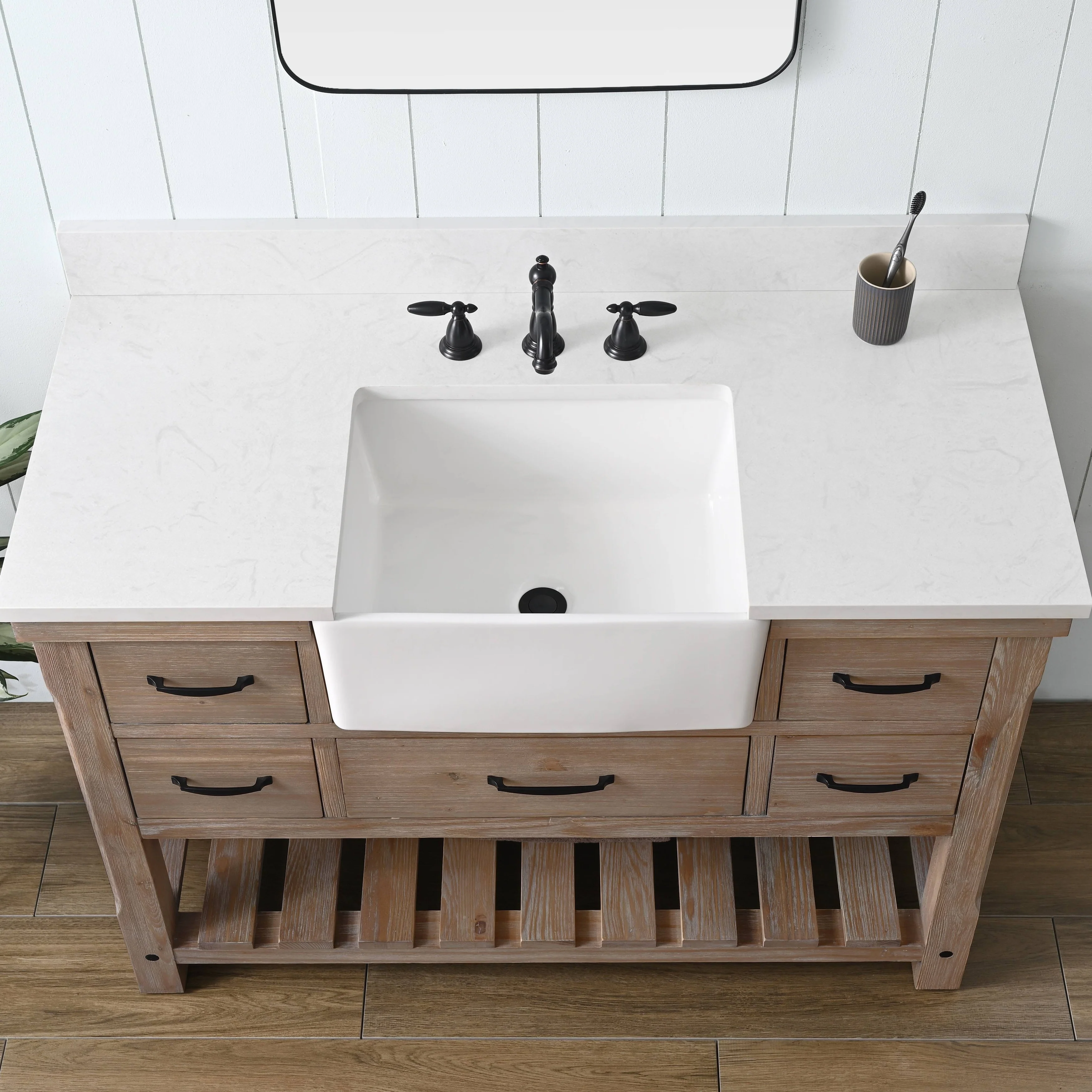 Sudio Design Bathroom Vanity Wesley Weathered Collection.