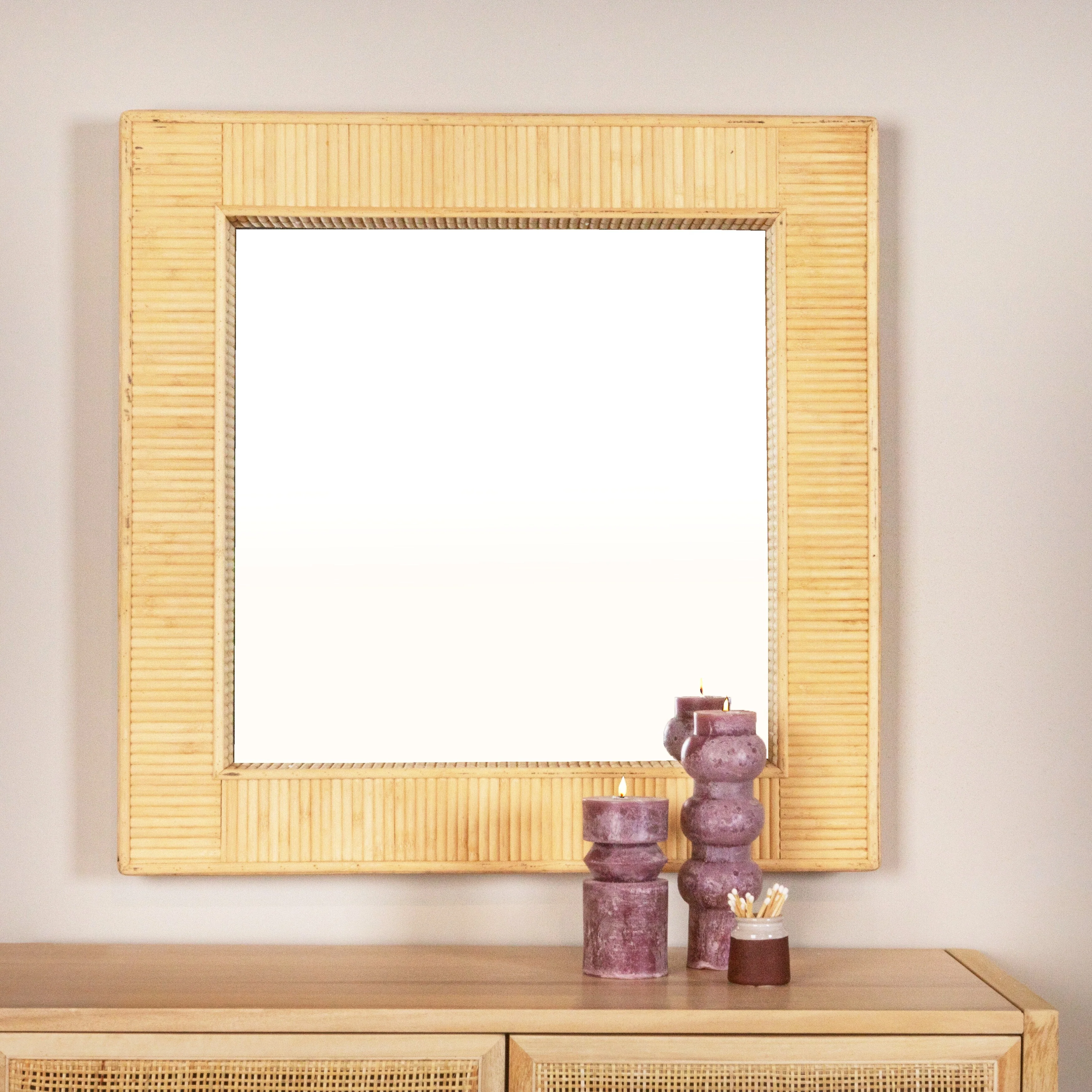 Bamboo Wall Mirror