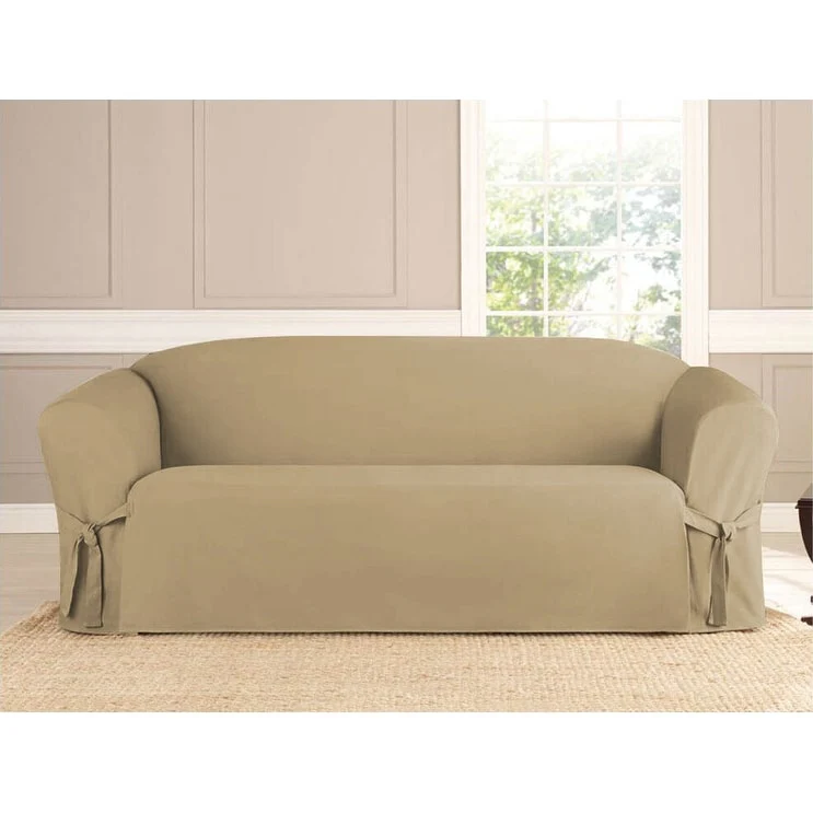 Microsuede Slipcover Furniture Protector Sofa Cover - Loveseat