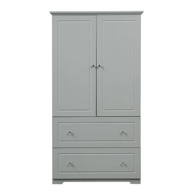 Wide Storage Cabinet with 2 Doors & 2 Drawers