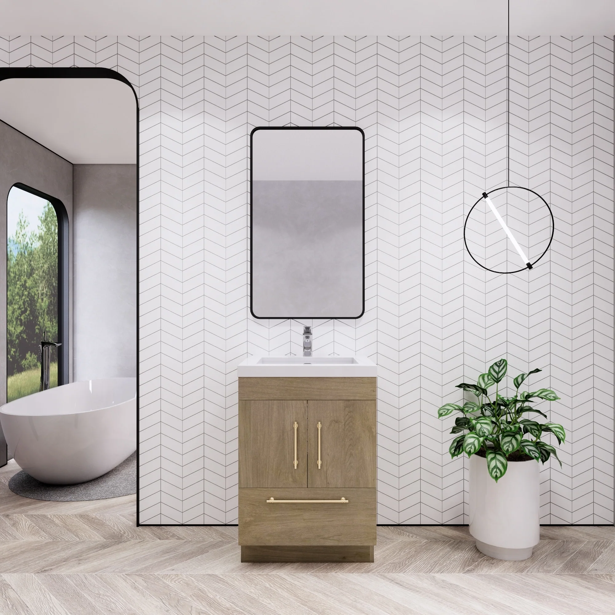 Eliza 24'' Freestanding Vanity with Single Sink