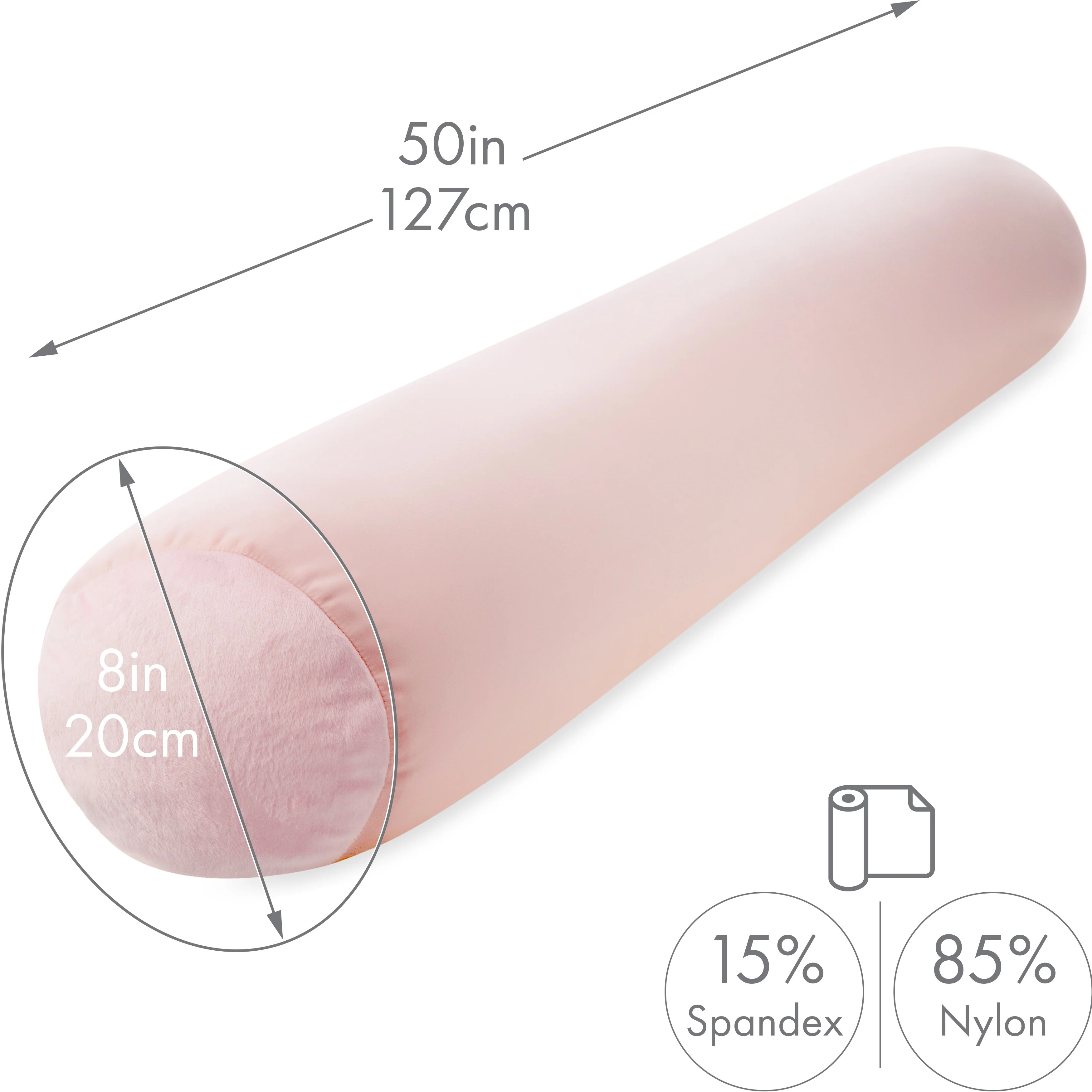 Straight Body Pillow, Premium Microbead,Side Sleeping / Pregnant Women