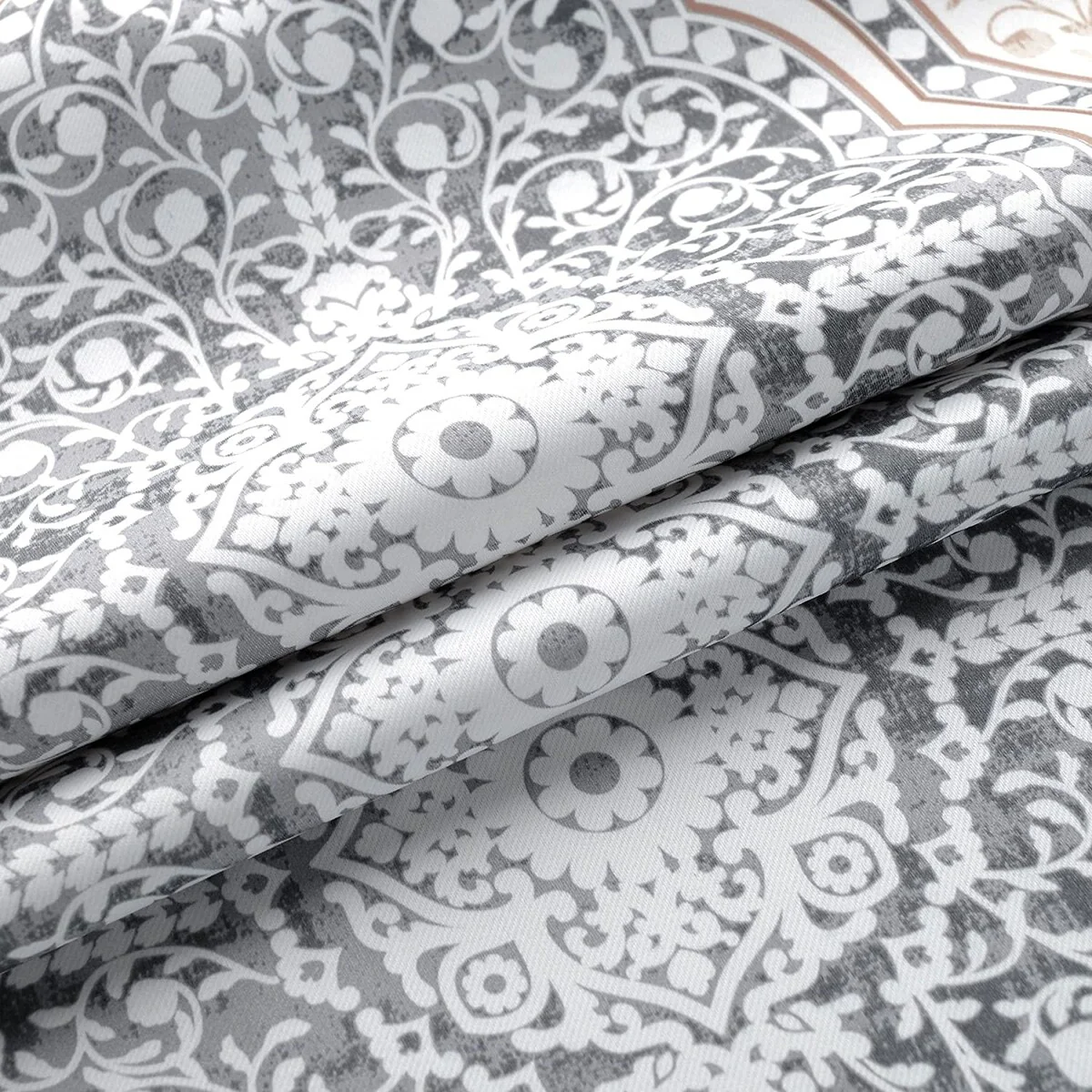DriftAway Adrianne Pastel Damask Room Darkening Curtain Panel Pair