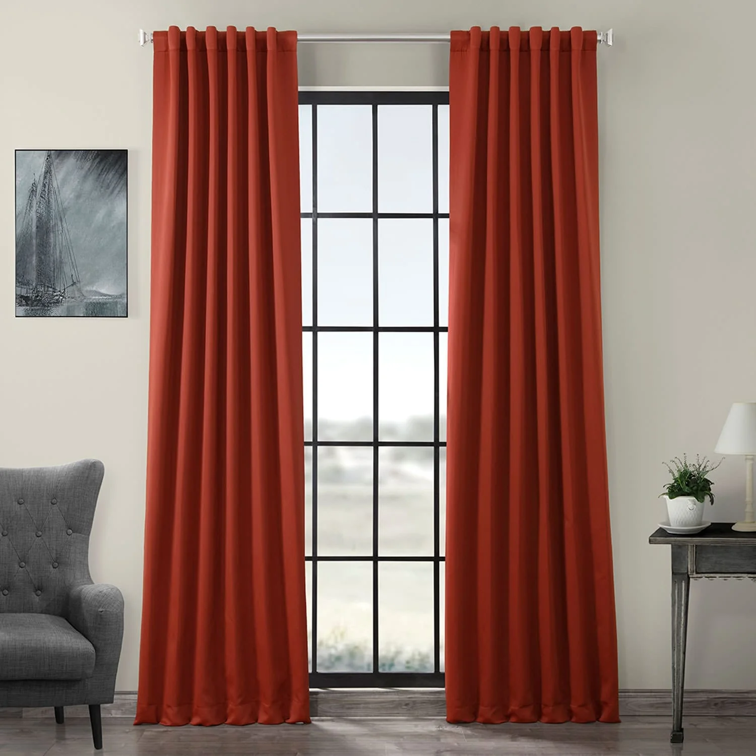 Exclusive Fabrics Room Darkening Curtain Panel Pair (2 Panels)