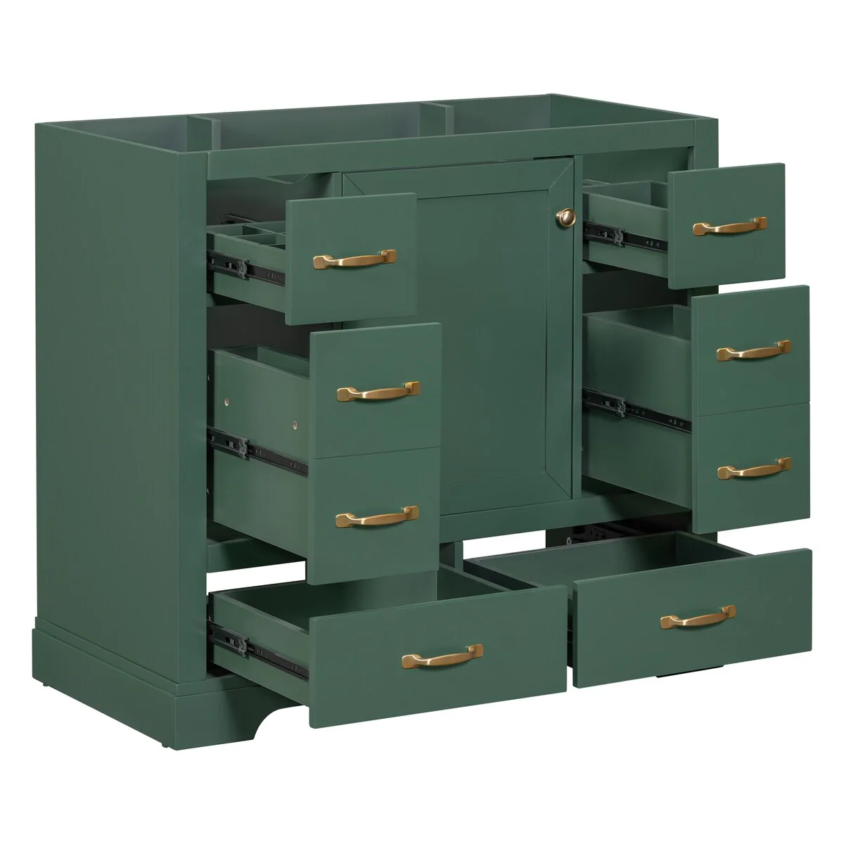 Bathroom Vanity Cabinet with Multi-Functional Drawer and Adjustable Shelf