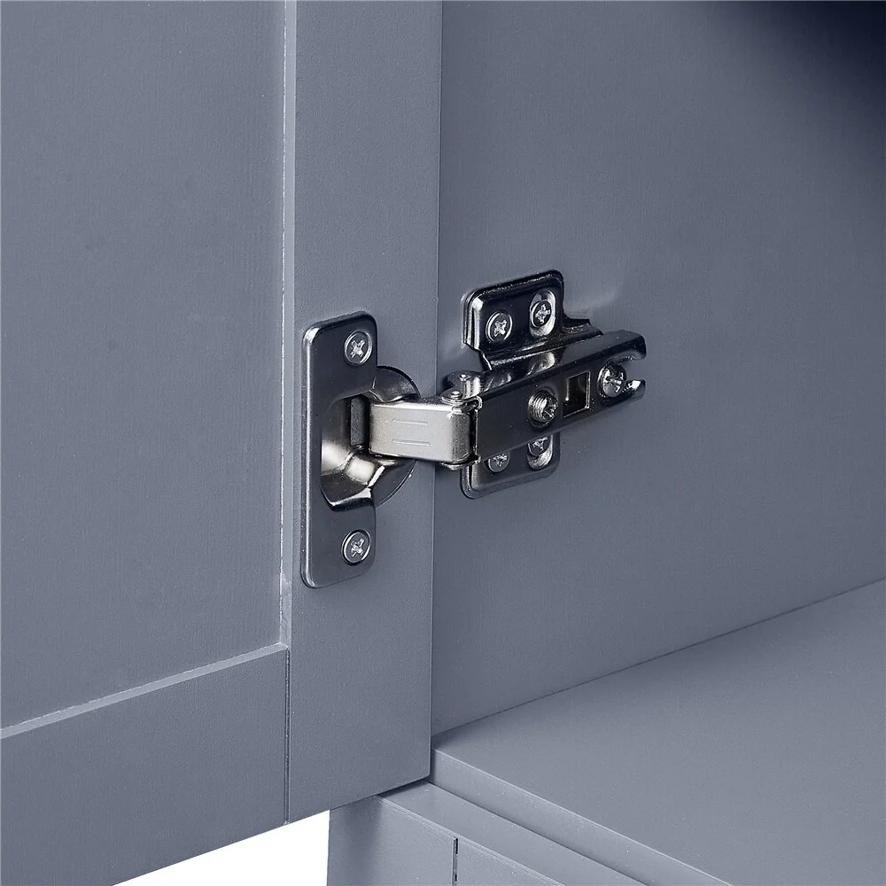 Tall and Wide Storage Cabinet with Doors for Bathroom, Three Drawers