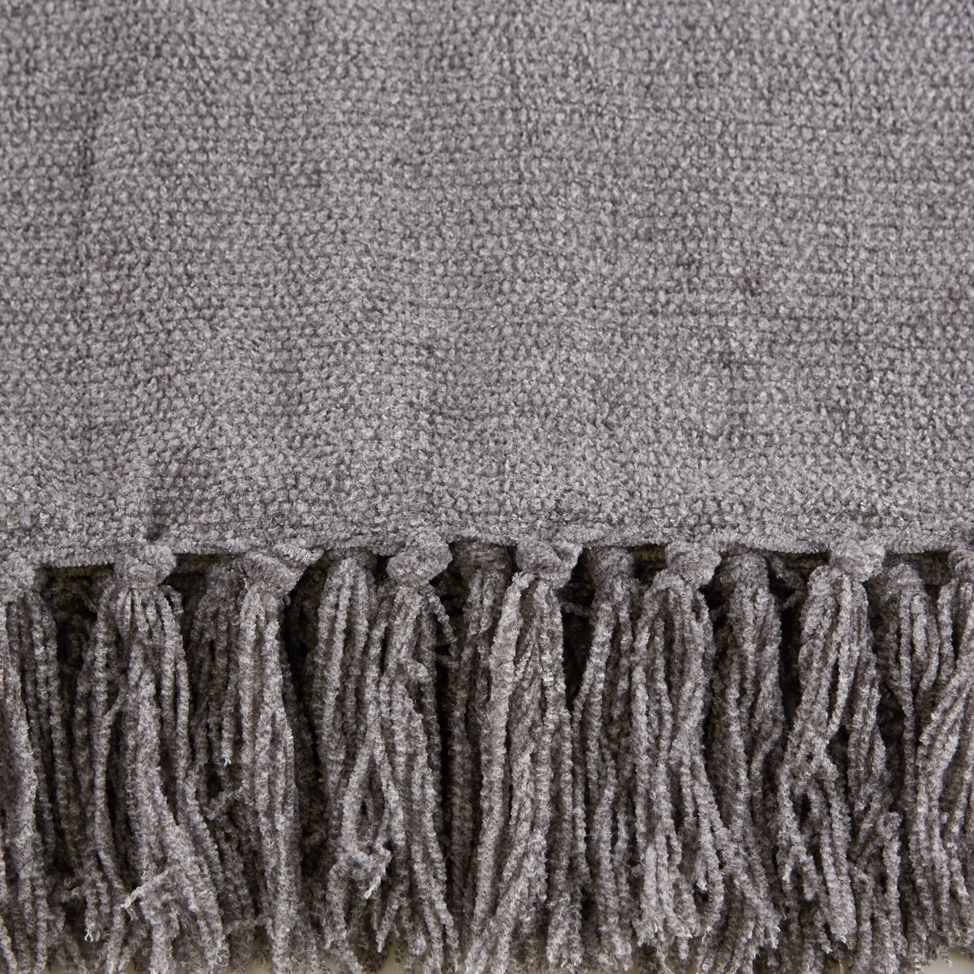 DII Soft Denim Blue Chenille Throw