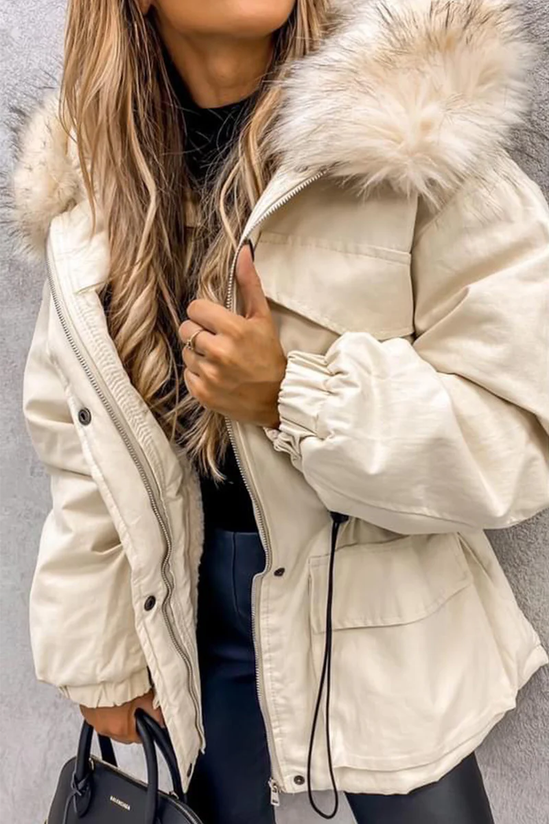 Street Punk Color Block Patchwork Mandarin Collar Outerwear - Deanwangkt