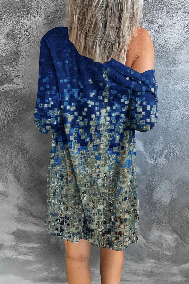 Street Print Patchwork Cardigan Collar Outerwear(8 Colors) - Deanwangkt