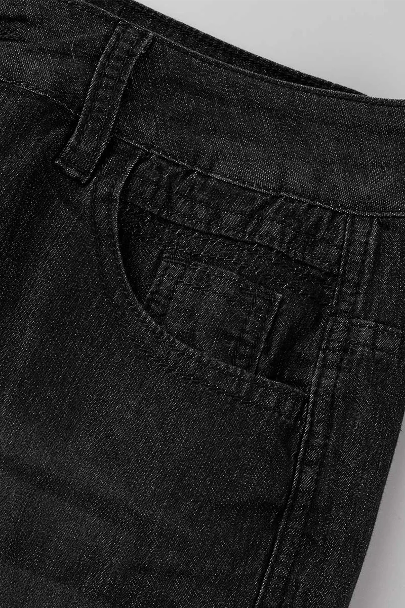 Casual Solid Patchwork Boot Cut Denim Jeans(3 Colors) - Deanwangkt