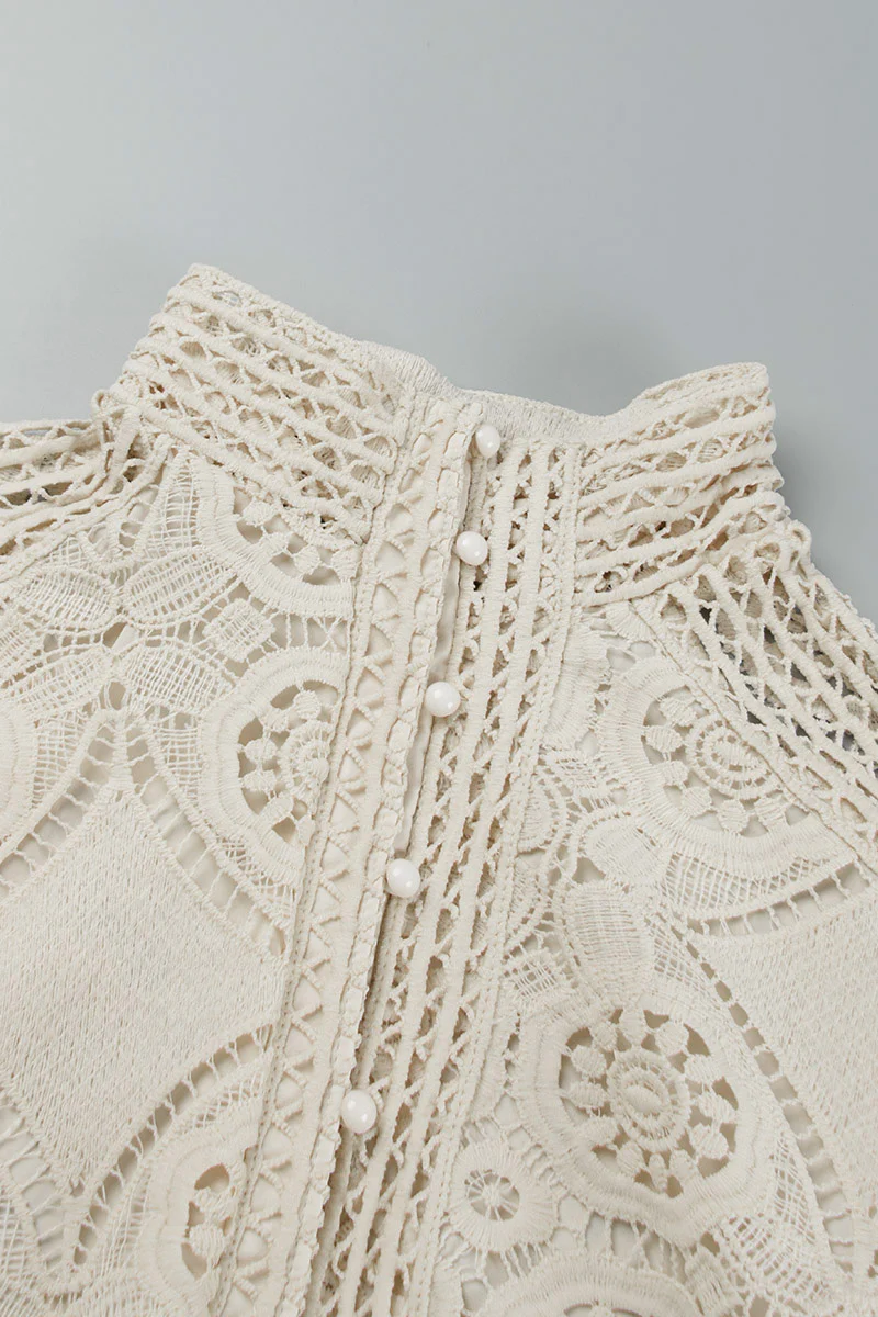 Casual Solid Buckle Mandarin Collar Long Sleeve Two Pieces(3 Colors) - Deanwangkt