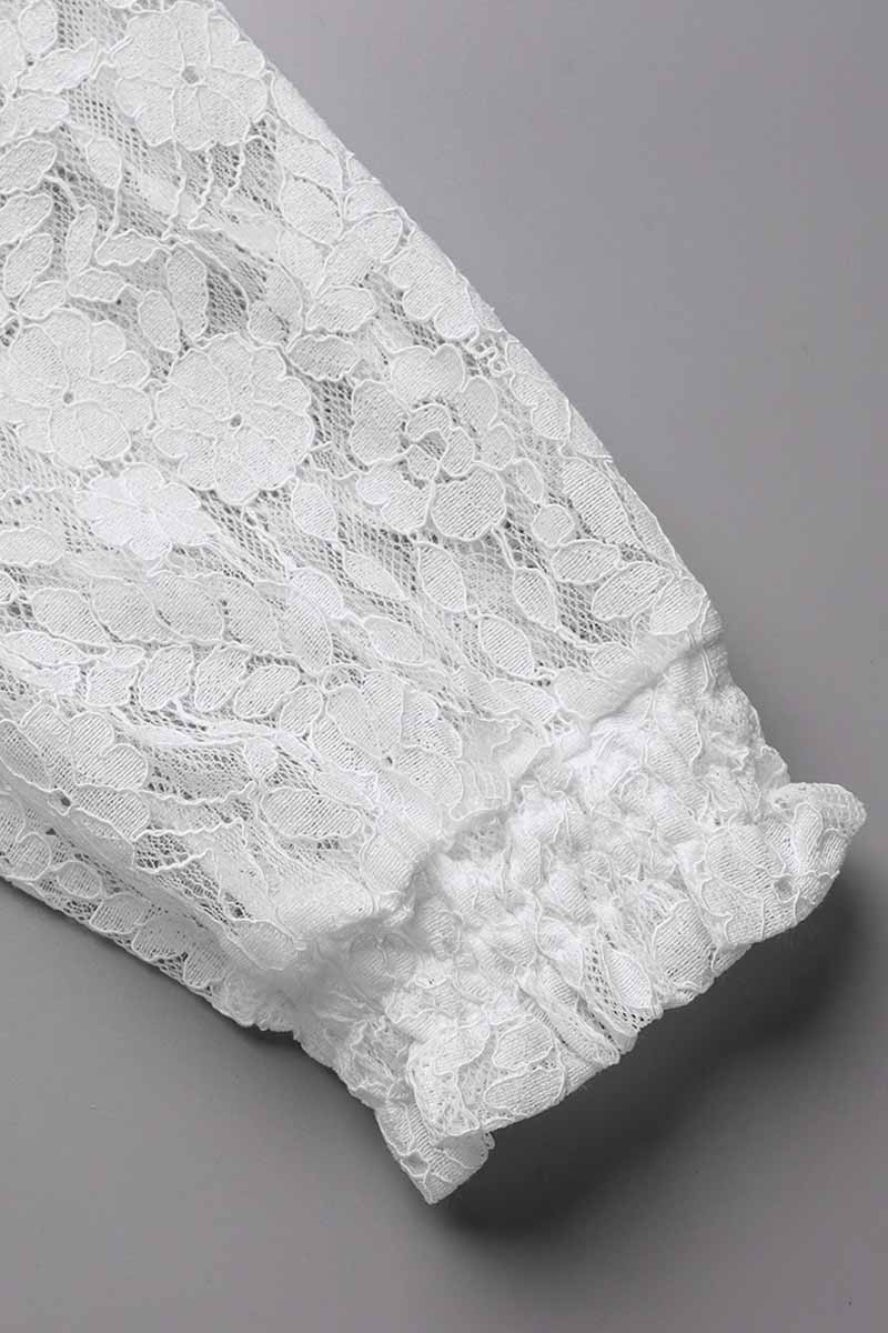 Fashion Elegant Solid Patchwork V Neck Blouses(4 Colors) - Deanwangkt