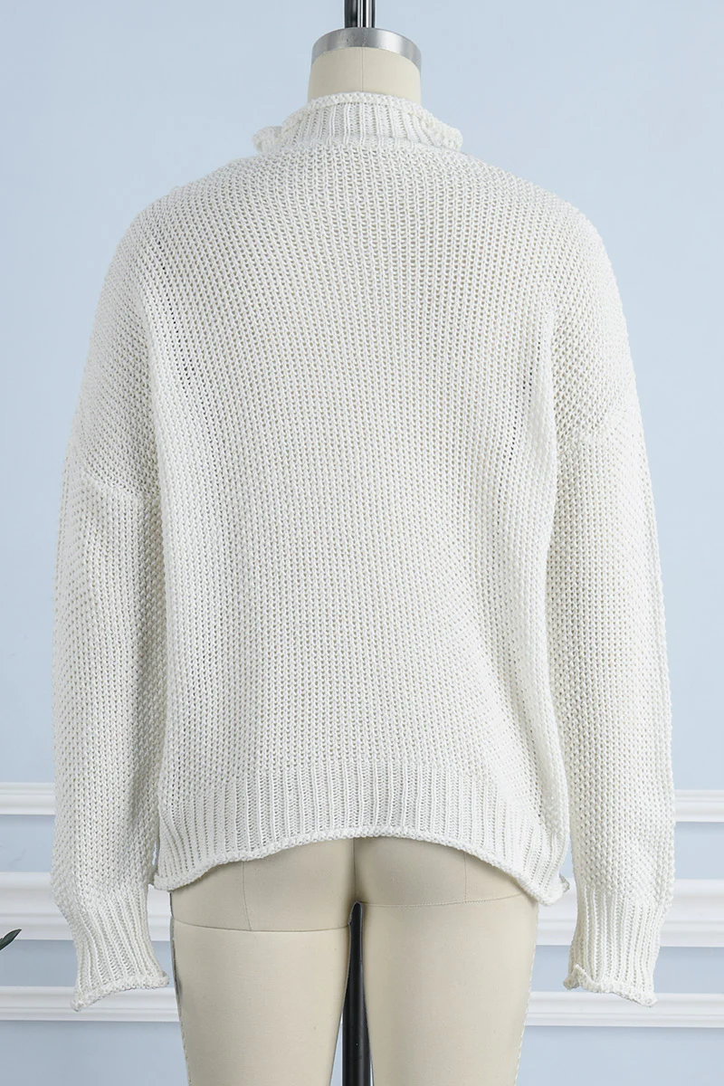 Fashion Casual Solid Patchwork Turtleneck Sweaters(14 Colors) - Deanwangkt