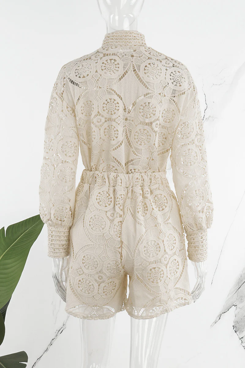 Casual Solid Buckle Mandarin Collar Long Sleeve Two Pieces(3 Colors) - Deanwangkt