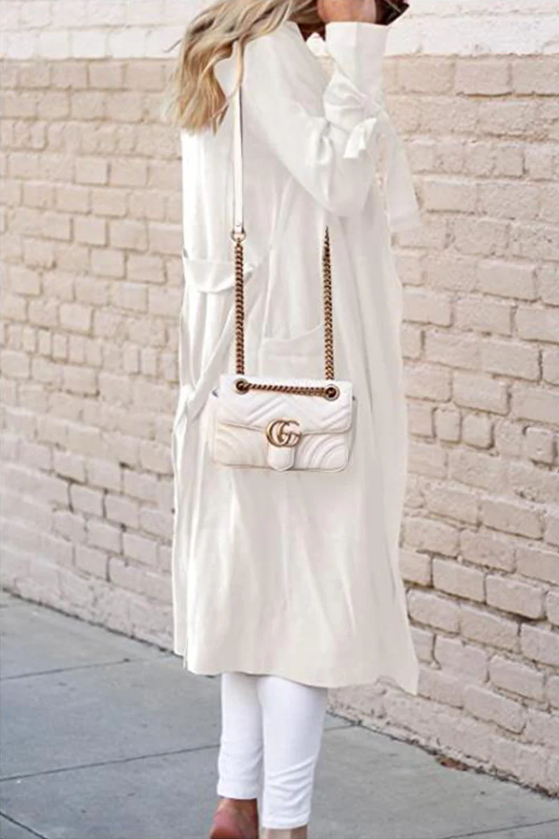 British Style Solid Frenulum Outerwear(6 Colors) - Deanwangkt