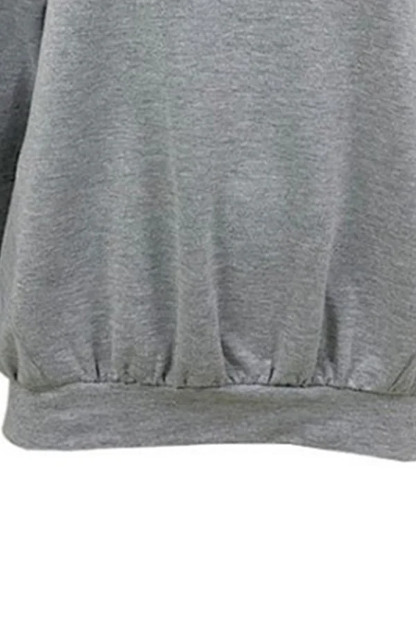 Casual Elegant Solid Patchwork Fold Off the Shoulder Hoodies - Deanwangkt