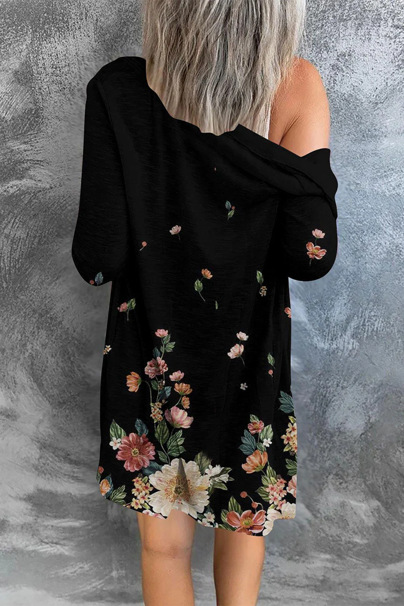 Street Print Patchwork Cardigan Collar Outerwear(8 Colors) - Deanwangkt