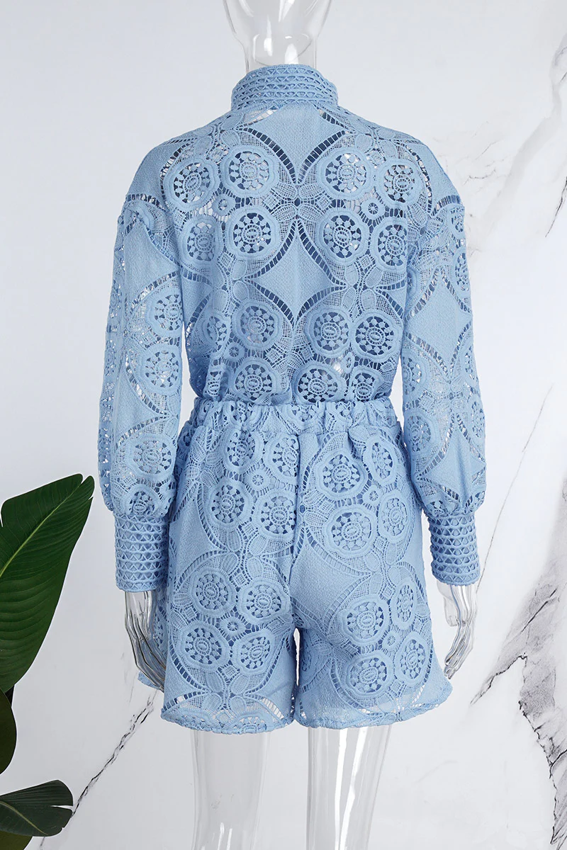 Casual Solid Buckle Mandarin Collar Long Sleeve Two Pieces(3 Colors) - Deanwangkt