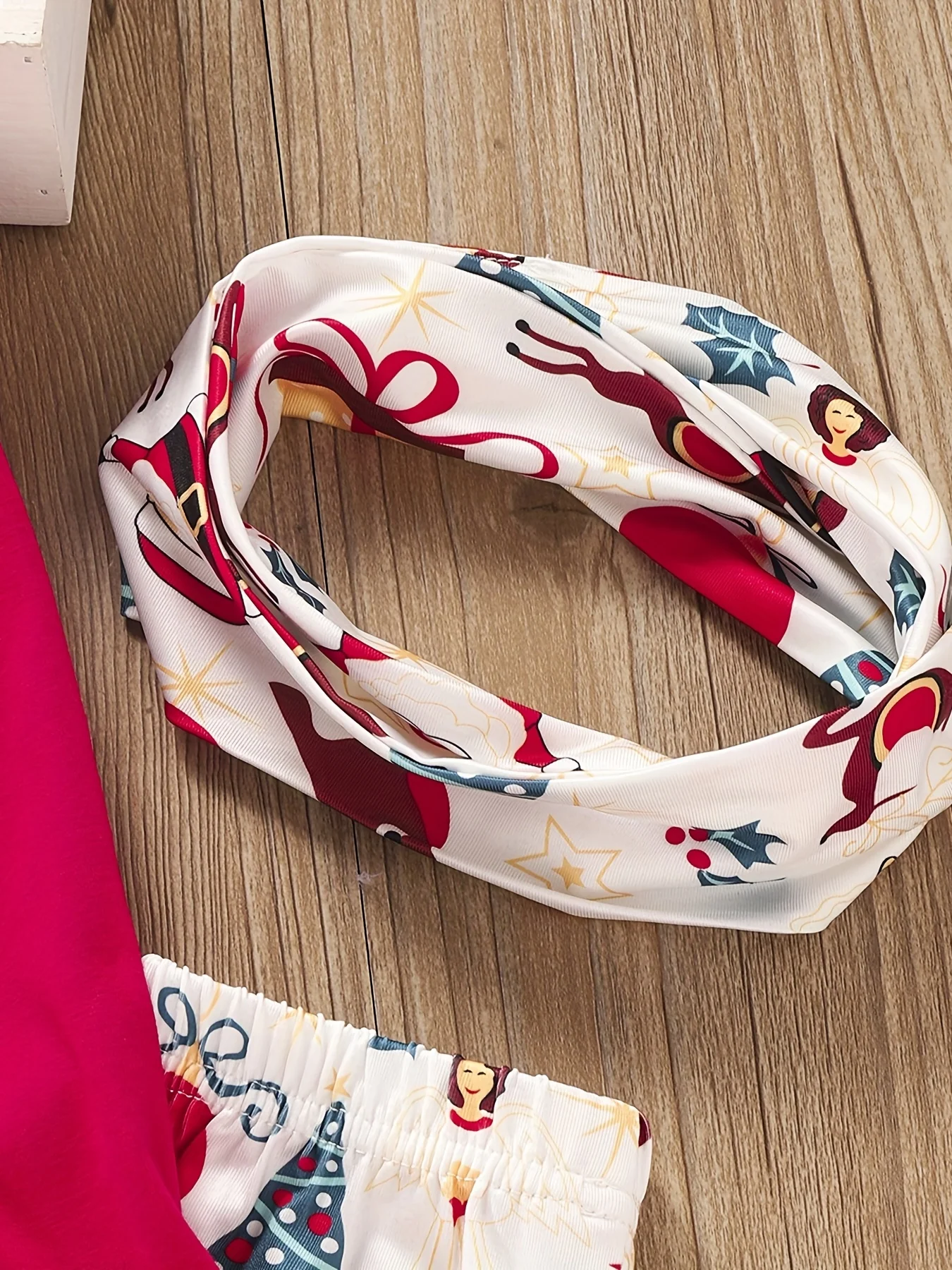 Comfy outdoor Outfits, 2pc Girls Pullover + Pants, Santa Claus Pattern Pants Autumn Clothes Christmas - Deanwangkt