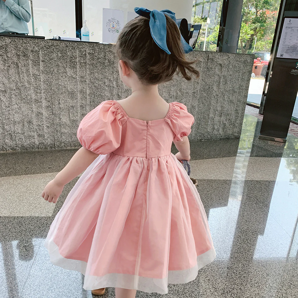 Girls' Dress Wholesale Fashionable New Baby Dress Children's Bubble Sleeve Princess Dress Summer Live Supply - Deanwangkt