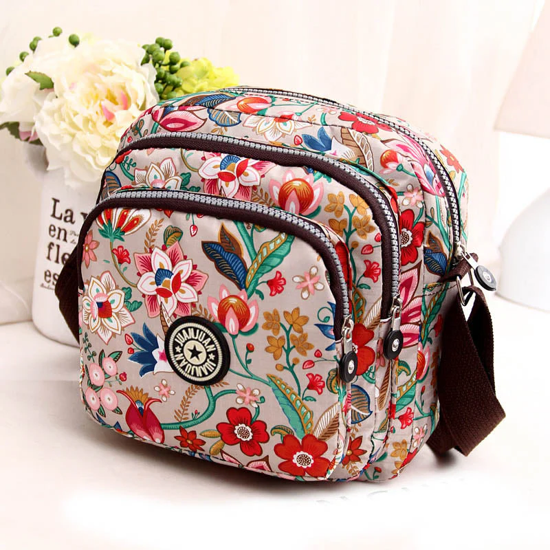 deanwangkt - Fashion Women Messenger Bags New Vinatge Flower Printing Women Bag Mummy Casual Shoulder Bags Female small Wallet - Deanwangkt