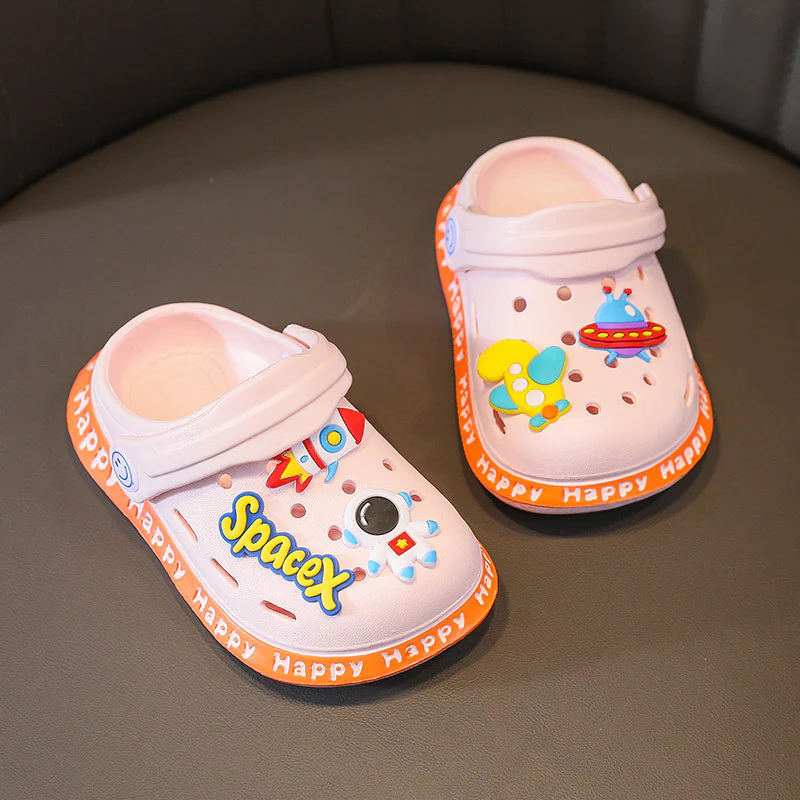 DEANWANGKT Children's Shoes Wholesale Children's Slippers Summer Outdoor Boys' Hole Shoes Anti-Slip Beach Shoes Girls' Sandals - Deanwangkt