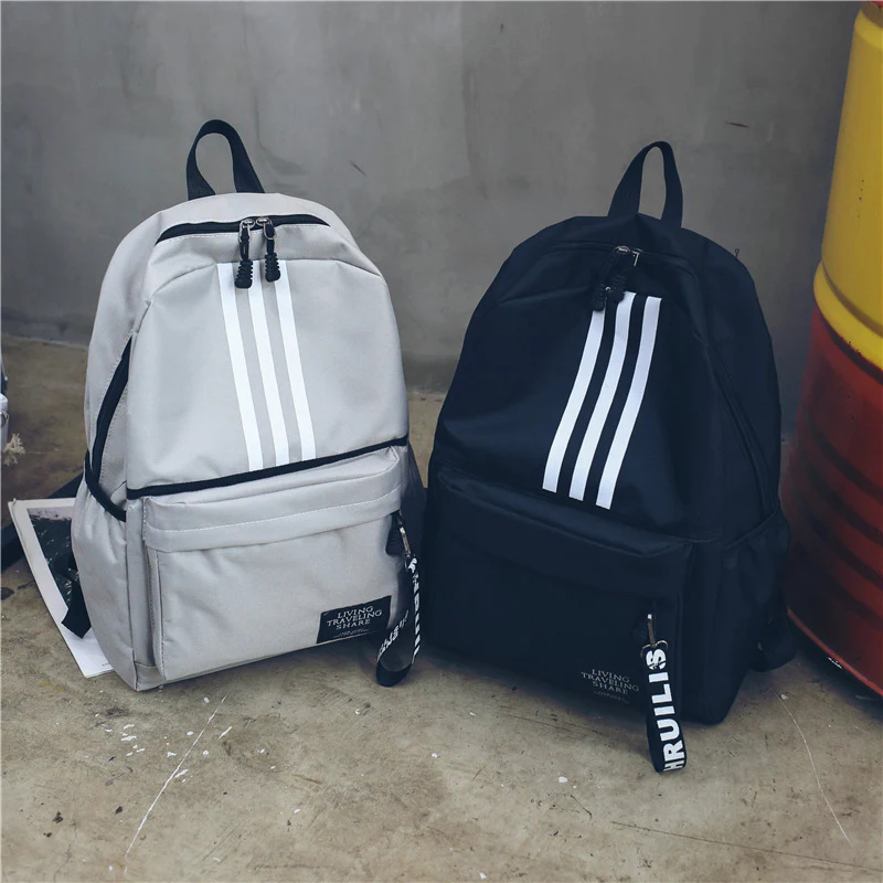 New Backpack Men's Large Capacity Couple Backpack University High School Student Schoolbag Campus Travel Tide Double Back - Deanwangkt