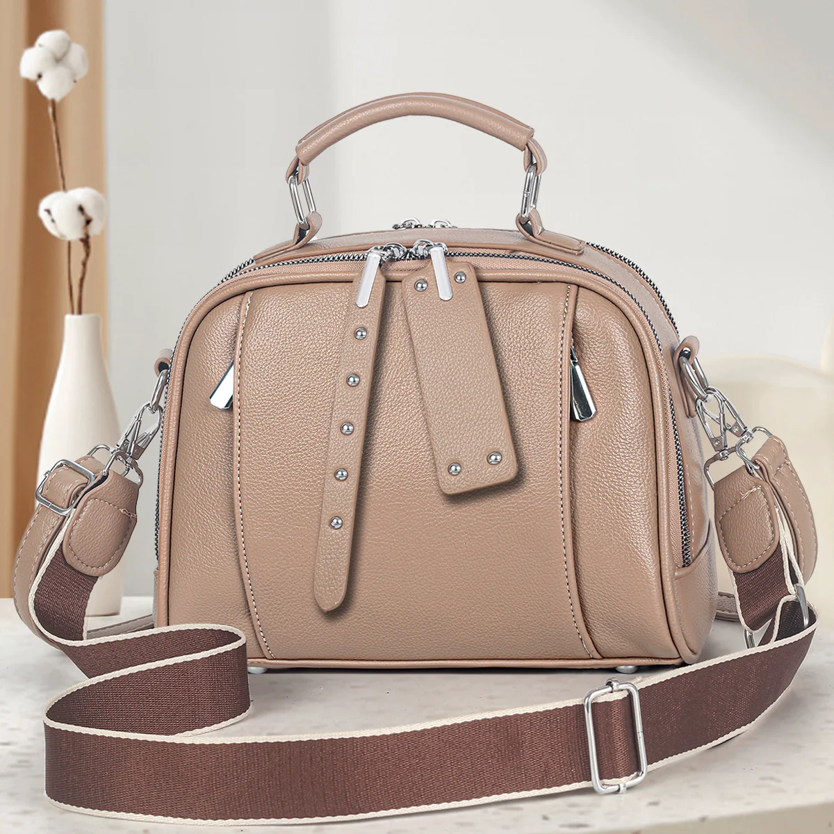 Handbag Women  New Fashion Versatile Trend Casual Large Capacity Commuter to Work One Shoulder Crossbody Bag Women - Deanwangkt