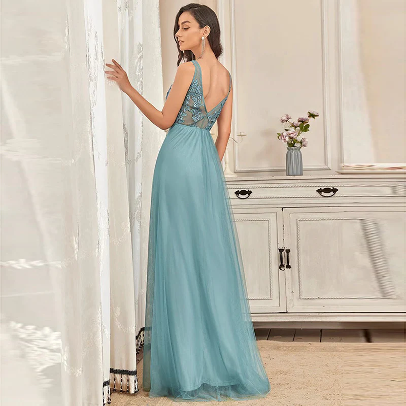 2025Dress  New Banquet Evening Dress Bridal Toast Dress Long Celebrity Party Dress Host Bridesmaid Dress - Deanwangkt