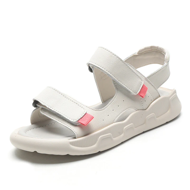 DEANWANGKT  Sandals Women's Flat Shoes  New Wanwan Lei Style Gentle Shoes Sports Style Roman Sandals Ins Fashion with Skirt - Deanwangkt