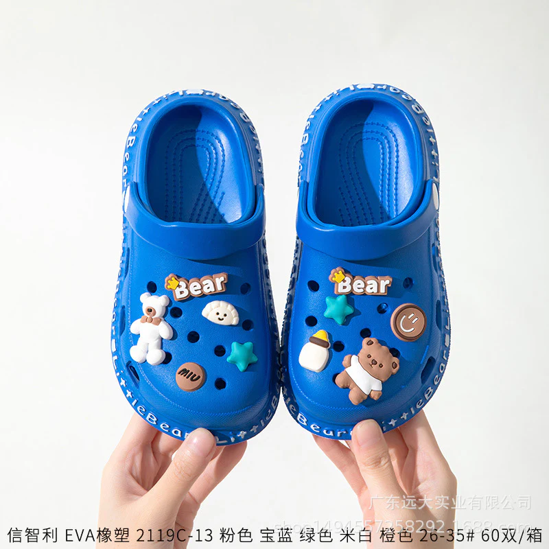 DEANWANGKT Xinzhili  New Cute Children's Hole Shoes Children's Sandals Children's Slippers - Deanwangkt