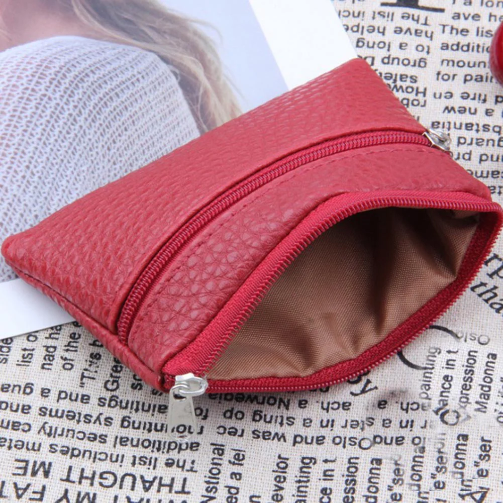 deanwangkt - Fashion Leather Coin Purse Women Small Wallet Change Purses Mini Zipper Money Bags Children's Pocket Wallets Key Holder - Deanwangkt