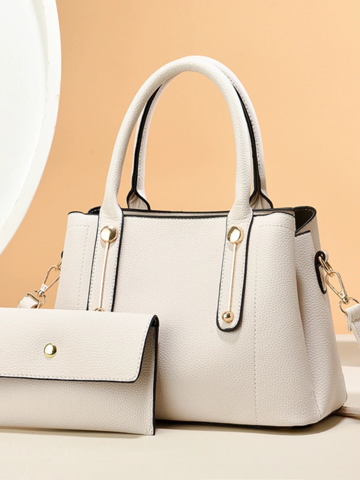 Fashion women's bag  new simple commuter texture large capacity tote bag mother and child bag shoulder messenger bag - Deanwangkt