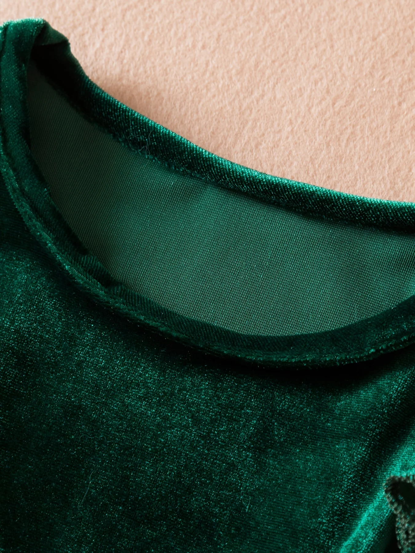 Girls' Elegant Long Sleeve Princess Dress, Cotton Blend with Mesh Contrast, Velvet Top, Perfect for Party, Holiday, Christmas - Spring/Fall Wear for Children Under 12 - Deanwangkt