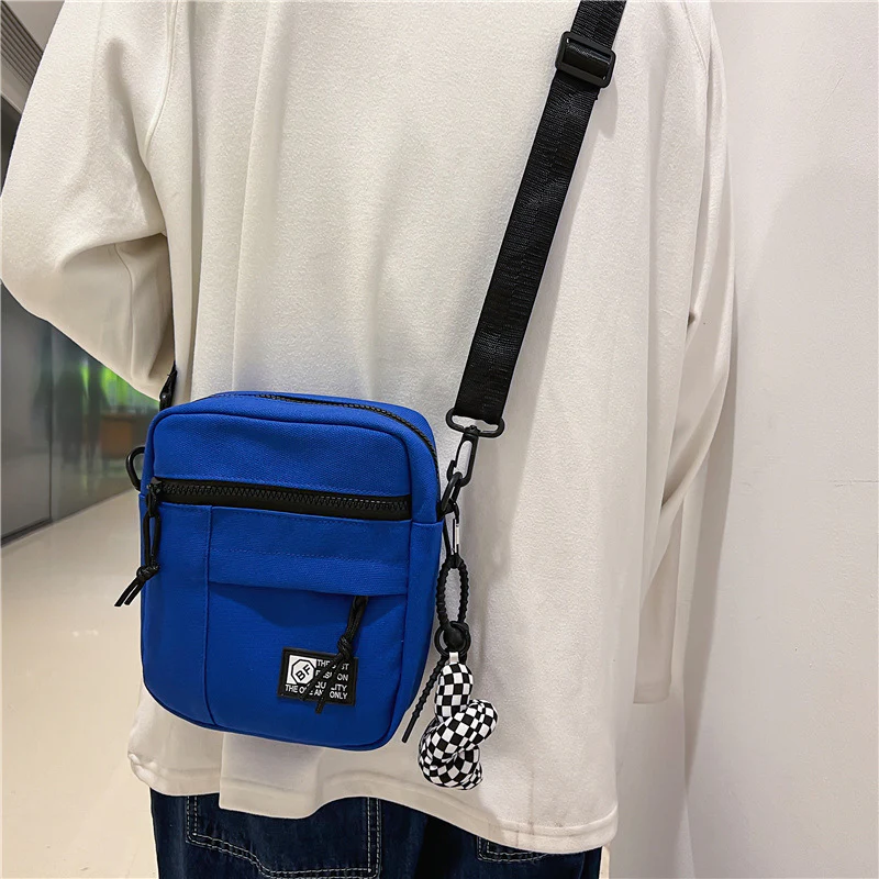 deanwangkt Women's Messenger Bag  New Shoulder Bag Versatile Women's Bag Trendy Brand Bags Casual Men's Canvas Lightweight Cell Phone Small Bag - Deanwangkt