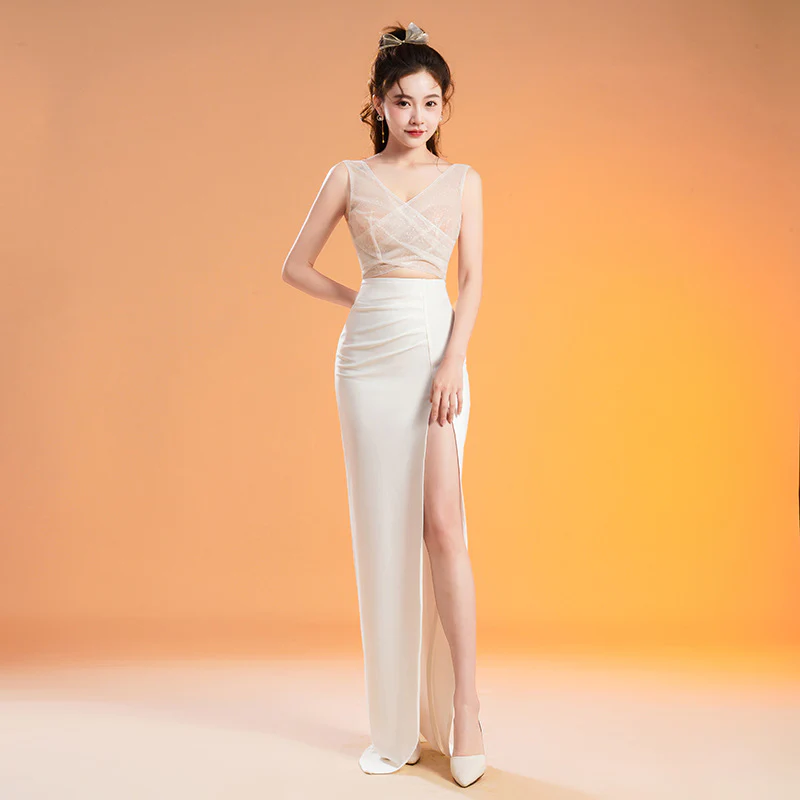 2025 G112/new nightclub ktv beauty clothing nightclub public relations lady overalls model evening dress dress - Deanwangkt