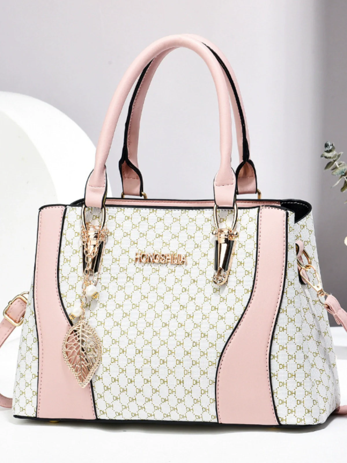 Women's bag  new fashion versatile trend contrasting colors retro temperament large capacity shoulder messenger bag tote bag - Deanwangkt