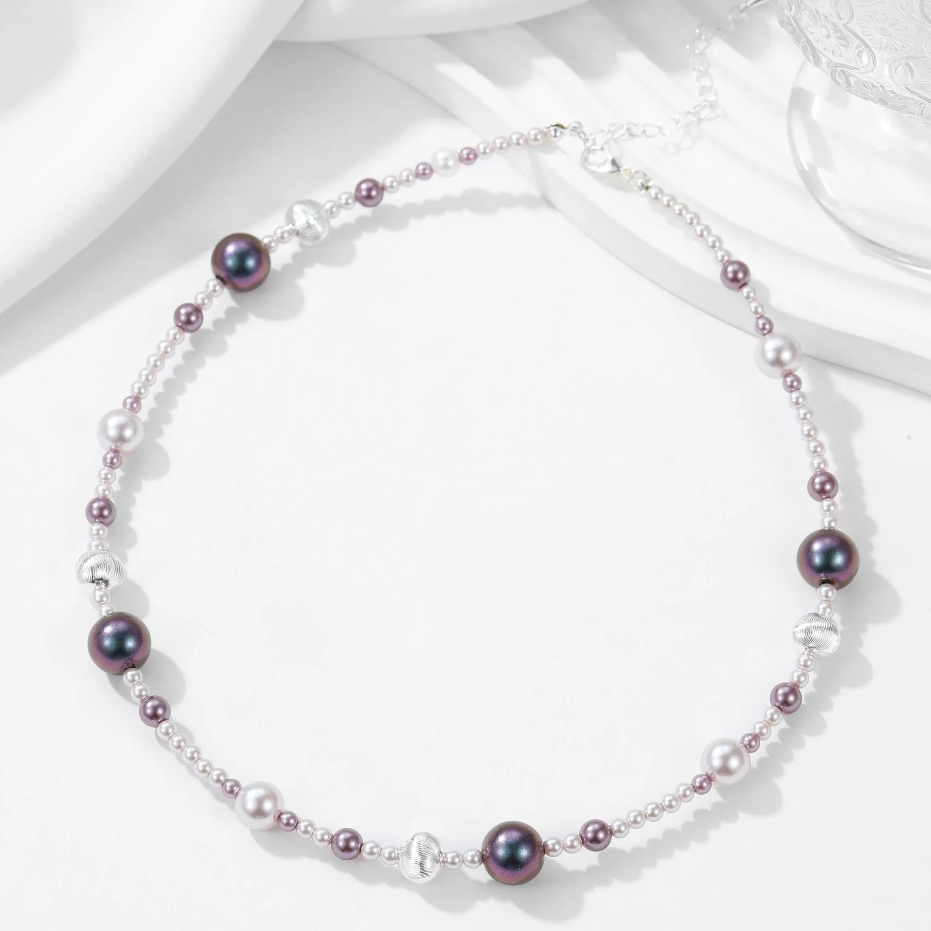 2025 Niche temperament, high sense, sweet and cool style, pearl collarbone chain, necklace, accessories, retro simple and fashionable versatile neck chain, women - Deanwangkt