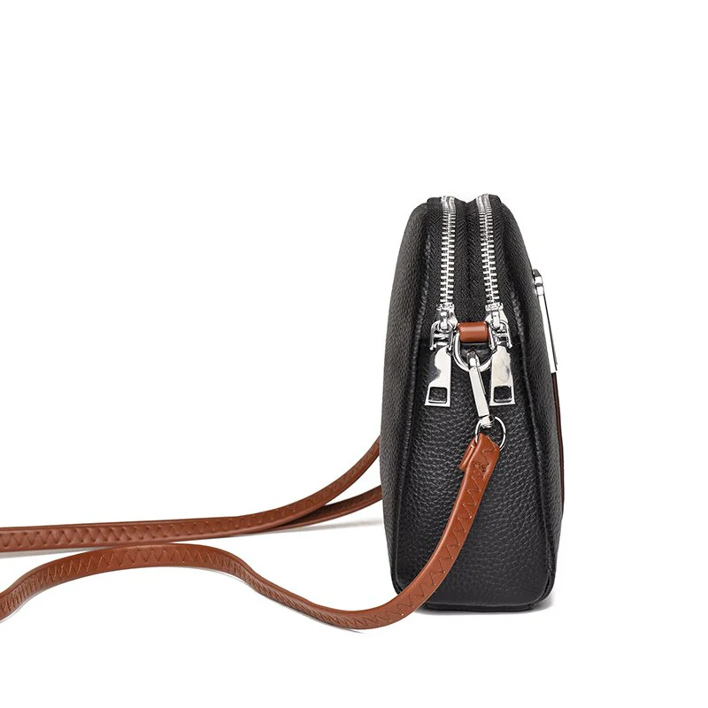 deanwangkt - Cowhide Bag  Spring And Summer New Women's Bag Leather Soft Leather Zero Wallet Fashion Versatile Put Mobile Phone - Deanwangkt