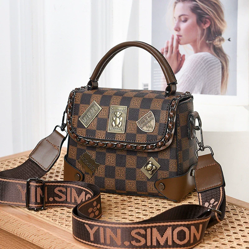 Women's bag  new fashion versatile high-end light luxury shoulder messenger bag commuter handbag women - Deanwangkt