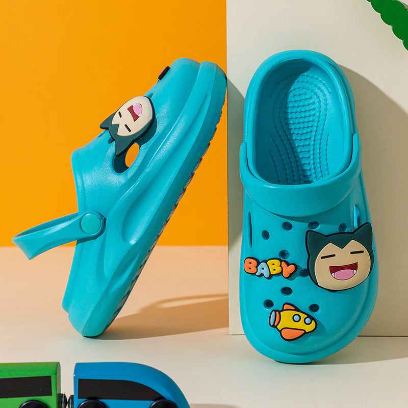 DEANWANGKT Summer Pikachu Children's Hole Shoes Boys and Girls Home Non-Slip Beach Shoes Soft Bottom Sandals and Slippers Wholesale - Deanwangkt