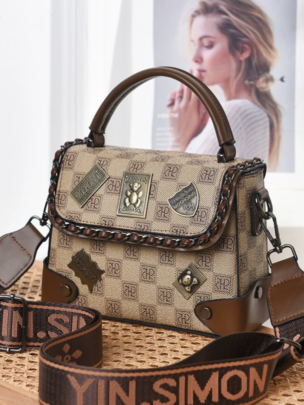 Women's bag  new fashion versatile high-end light luxury shoulder messenger bag commuter handbag women - Deanwangkt