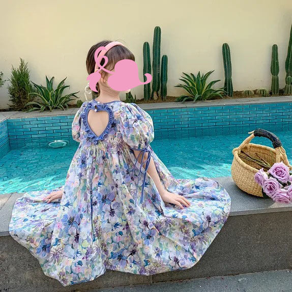 Girls' Dress Summer Dress  New Children's Children's Summer Clothing Spring Skirt Short Sleeve Outer Princess Dress Thin Fashion - Deanwangkt