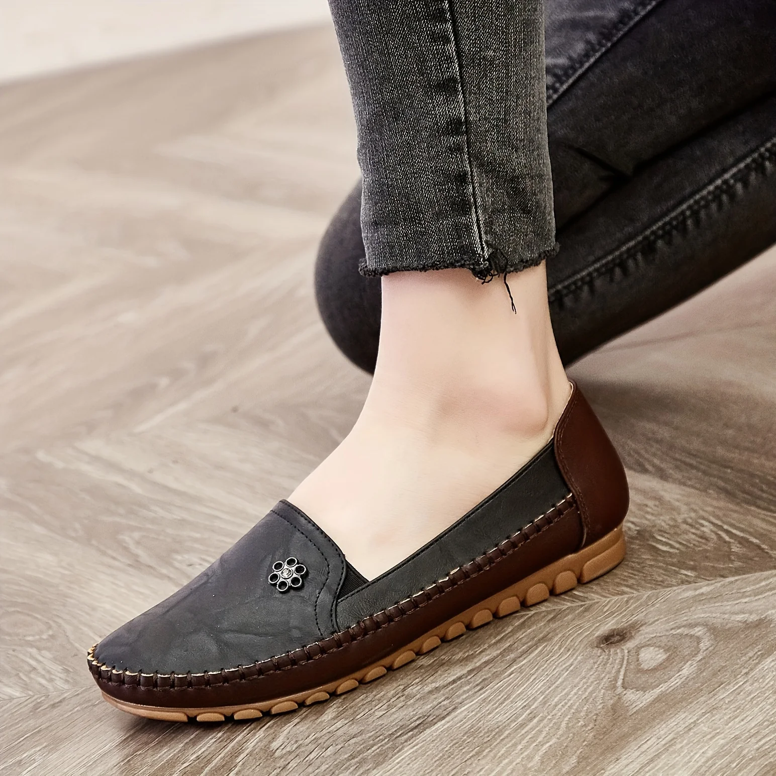 Chic Womens Loafers - Effortless Slip-on Design, Breathable Lightweight Comfort, Ideal for Daily Wear - Deanwangkt