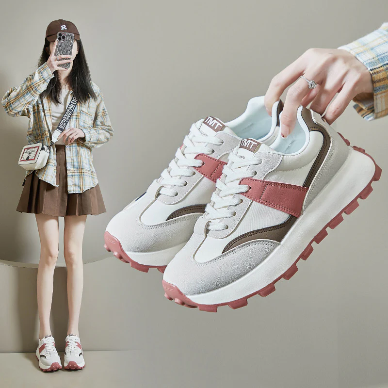 2025 spring Forrest Gump shoes new Korean version ins female student sports running casual shoes heightening shoes street shot G6830 - Deanwangkt