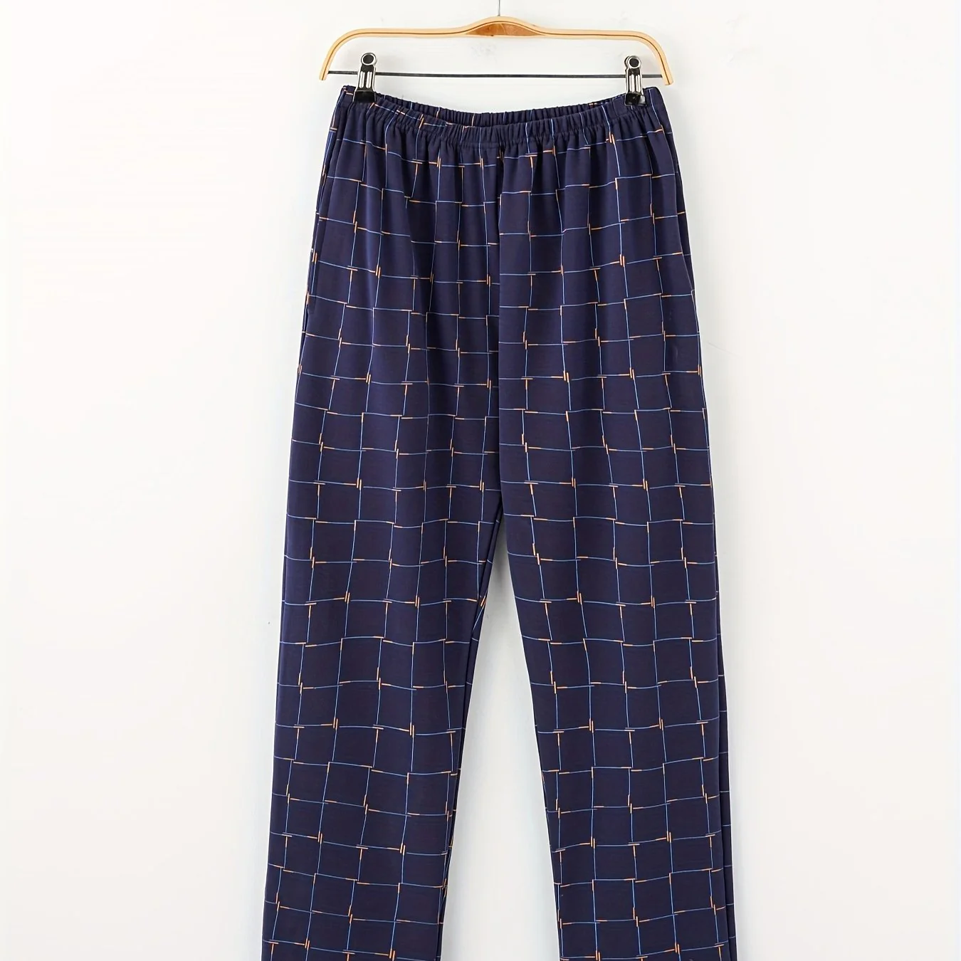 Men's Trendy Plaid Loose Pajama Pants, Stylish All-match Pants, Comfy & Breathable For Autumn And Winter - Deanwangkt